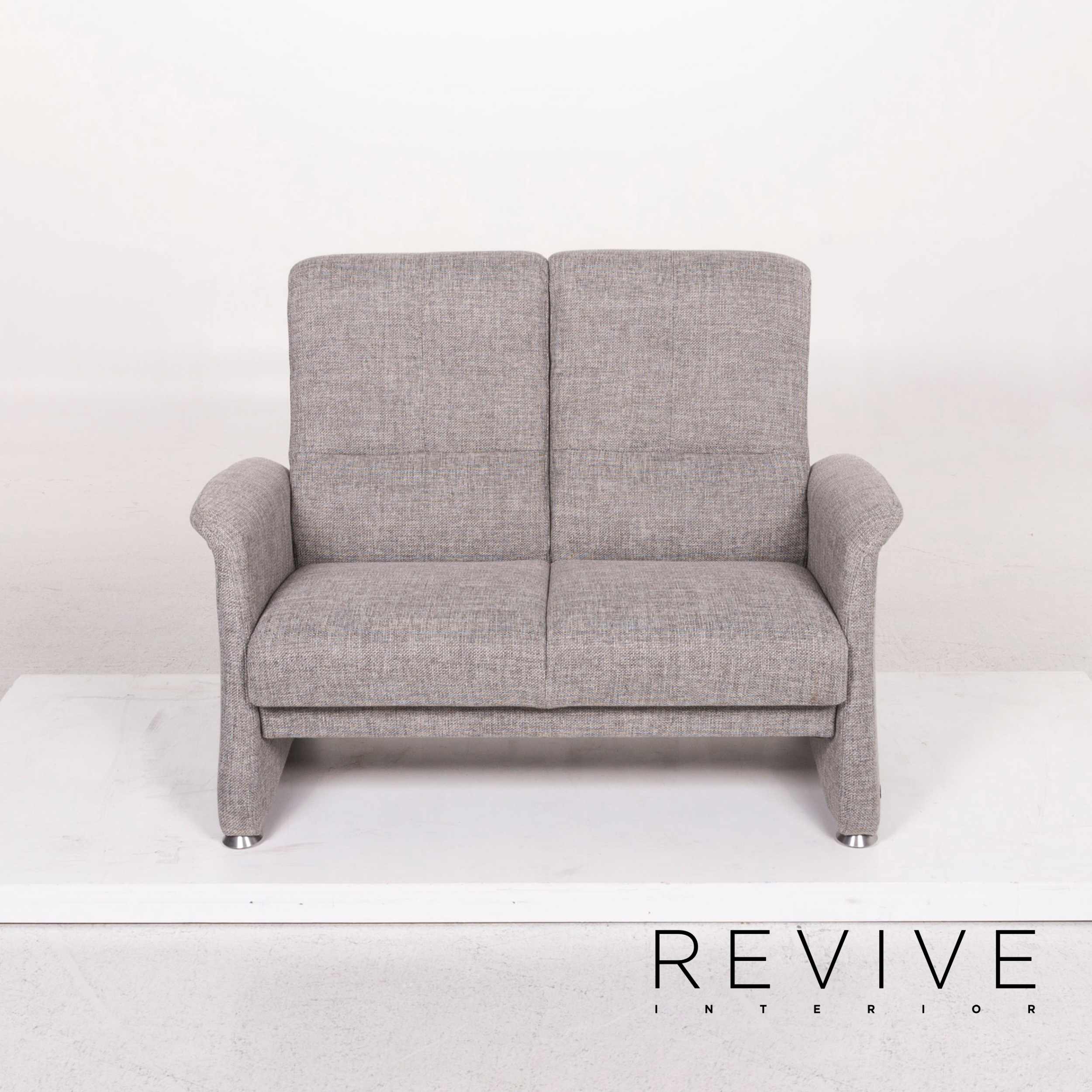Himolla Fabric Sofa Grey Loveseat Couch 12161 Ebay