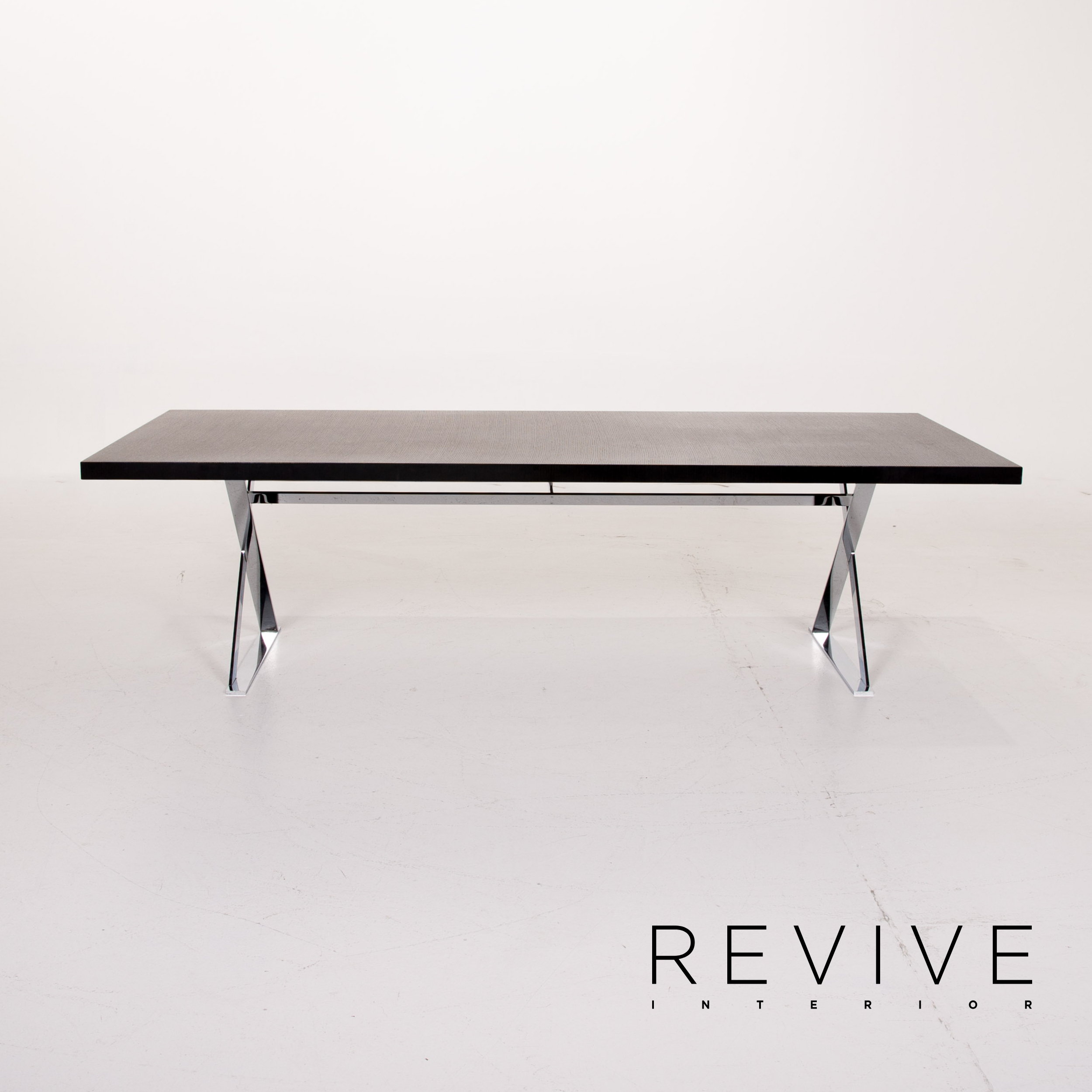 Maxalto by B&B Italia Max Holz Esstisch Garnitur Schwarz Tisch Stuhl