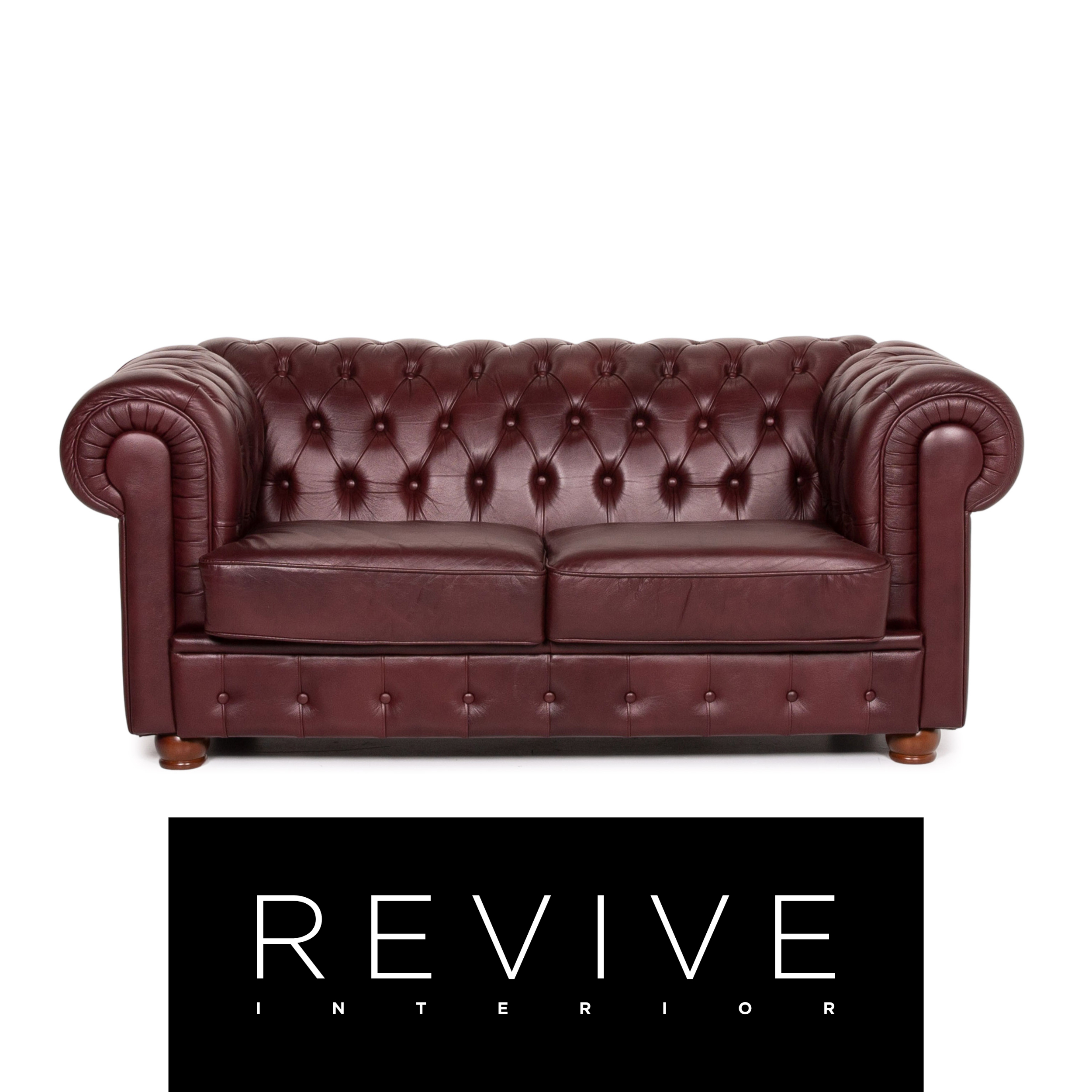 Chesterfield Couch Zweisitzer / Königlicher Designer Chesterfield